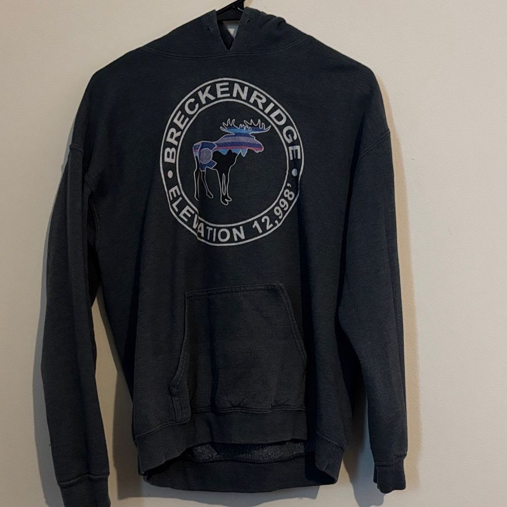 Breckenridge Elevation Hoodie Grey Size Medium